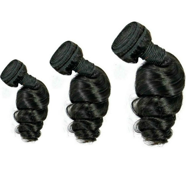 Loose Wave Brazilian Virgin Human Hair bundles 3bundles /lot