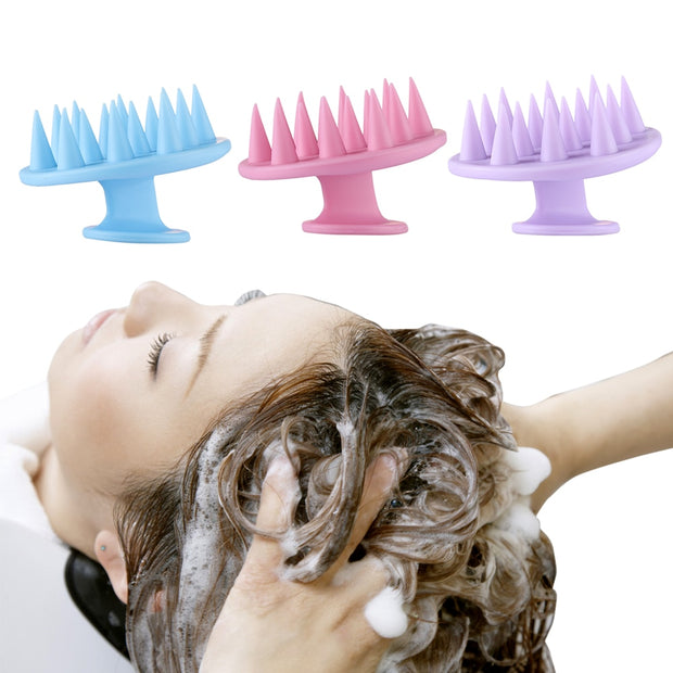 Silicone Shampoo Scalp Hair Comb