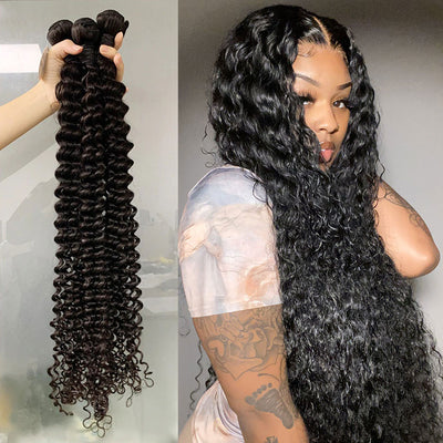 Deep Water Wave Curly Hair Bundles