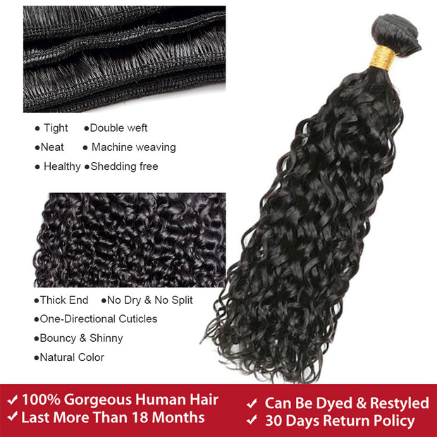 Deep Water Wave Curly Hair Bundles