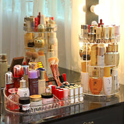 360 Degree Rotation Transparent Cosmetics Organizer