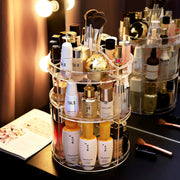 360 Degree Rotation Transparent Cosmetics Organizer