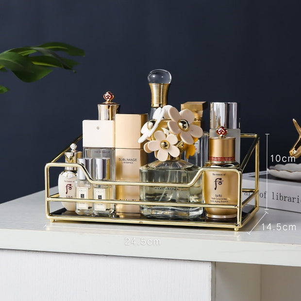 360 Degree Rotation Transparent Cosmetics Organizer