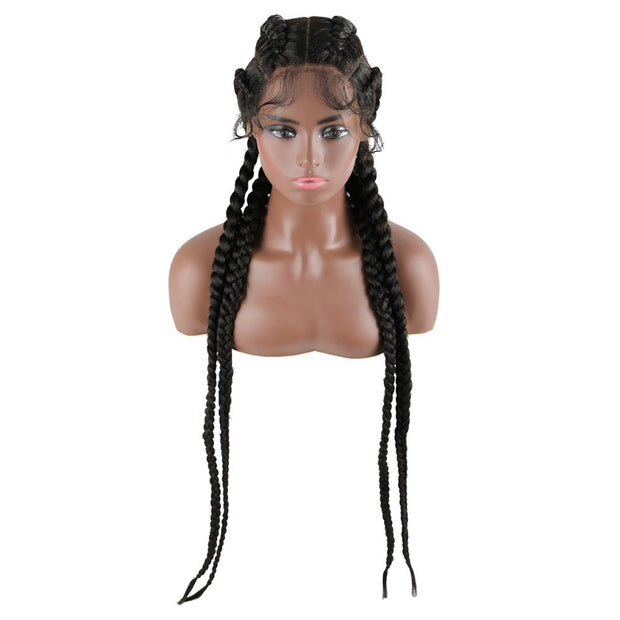 Box Braid Synthetic Lace Front Wigs
