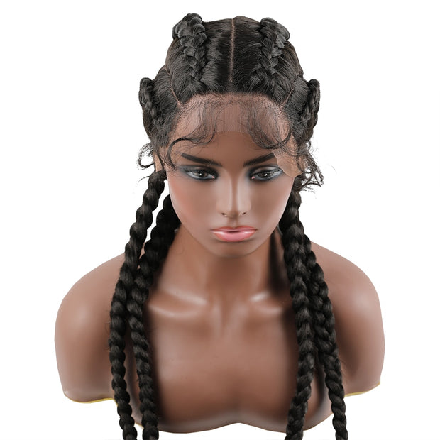 Box Braid Synthetic Lace Front Wigs