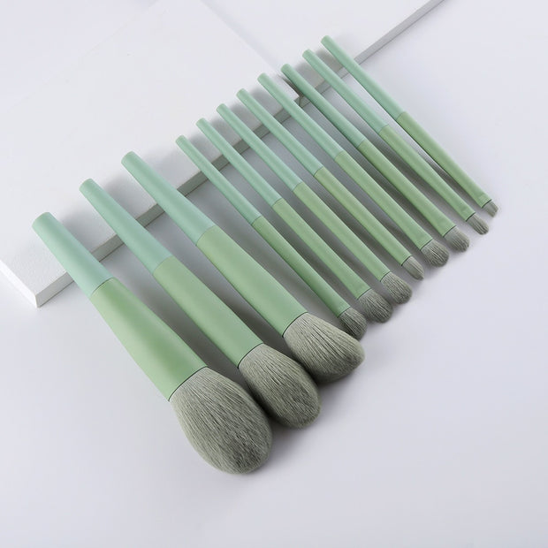 11/8pcs Natural Hair Makeup Brush Set
