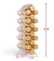 360 Degree Rotation Transparent Cosmetics Organizer