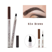 5 Color 4 Forks Eye Brow Pencil Natural Matte Liquid Tint Makeup