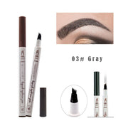 5 Color 4 Forks Eye Brow Pencil Natural Matte Liquid Tint Makeup