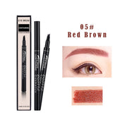 5 Color 4 Forks Eye Brow Pencil Natural Matte Liquid Tint Makeup