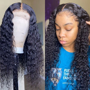 Honey Blonde Ombre Curly Human Hair Wig