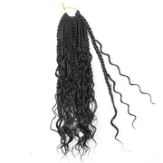 Box Braids Crochet Hair With Curly Ends