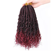 Box Braids Crochet Hair With Curly Ends