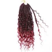 Box Braids Crochet Hair With Curly Ends