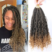 Box Braids Crochet Hair With Curly Ends