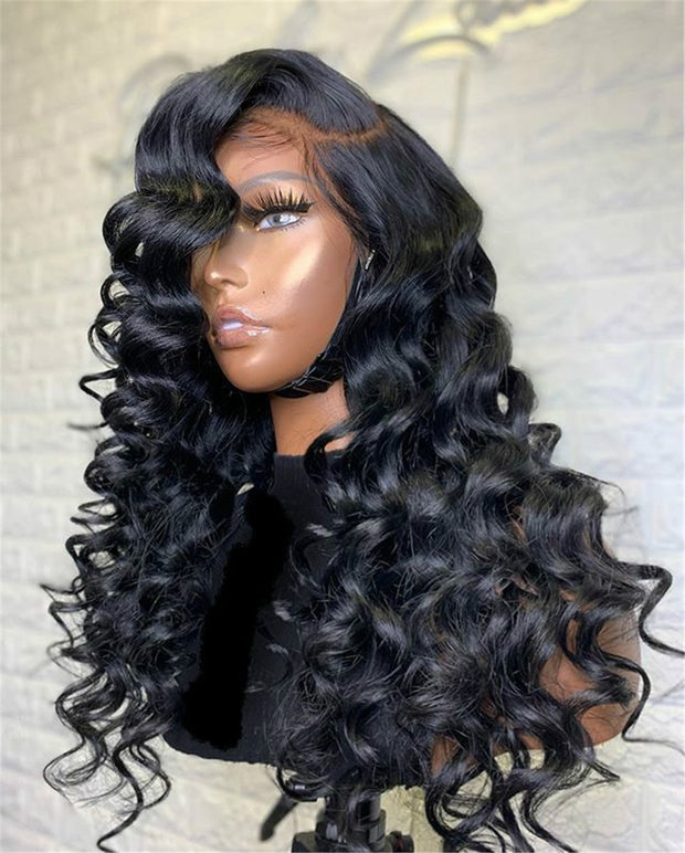 Natural/Highlight Loose Deep Wave Wig