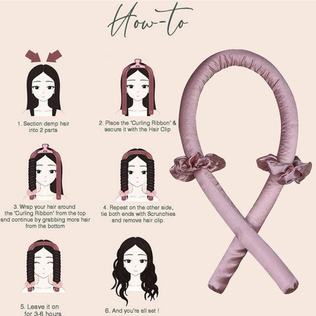 Heatless Curling Rod Headband