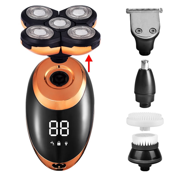 Waterproof Electric Shaver Razor for Men Beard