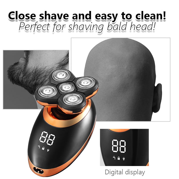 Waterproof Electric Shaver Razor for Men Beard