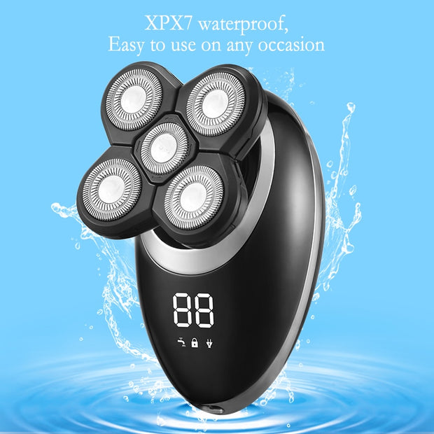 Waterproof Electric Shaver Razor for Men Beard