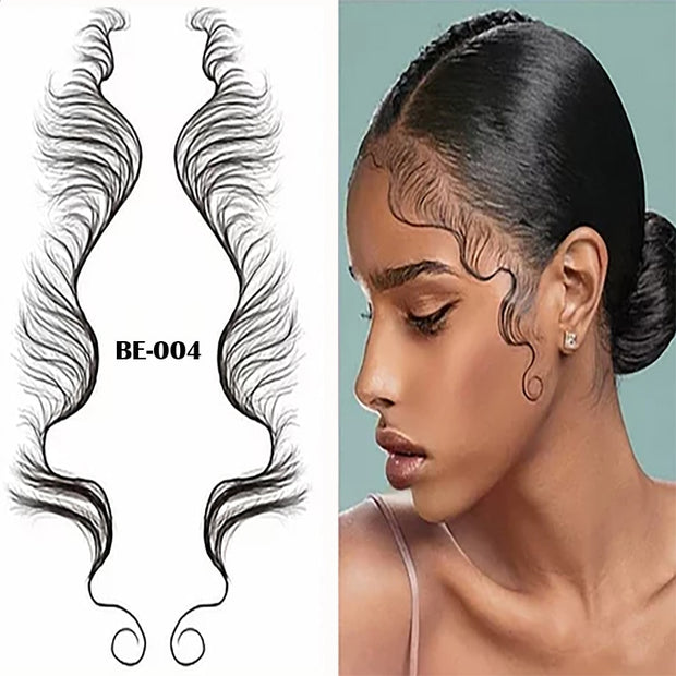Baby Hair Tattoo Sticker 15 Styles
