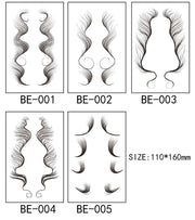 Baby Hair Tattoo Sticker 15 Styles