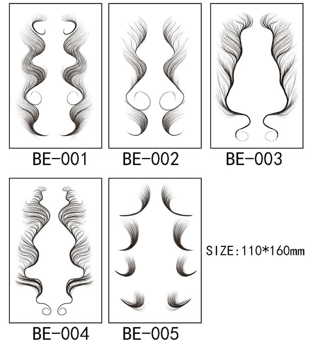 Baby Hair Tattoo Sticker 15 Styles