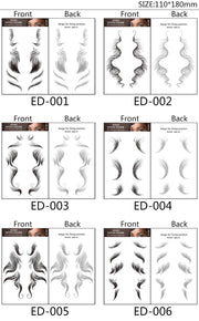 Baby Hair Tattoo Sticker 15 Styles