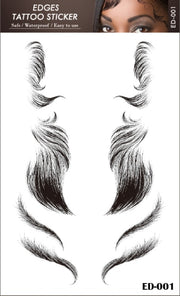 Baby Hair Tattoo Sticker 15 Styles