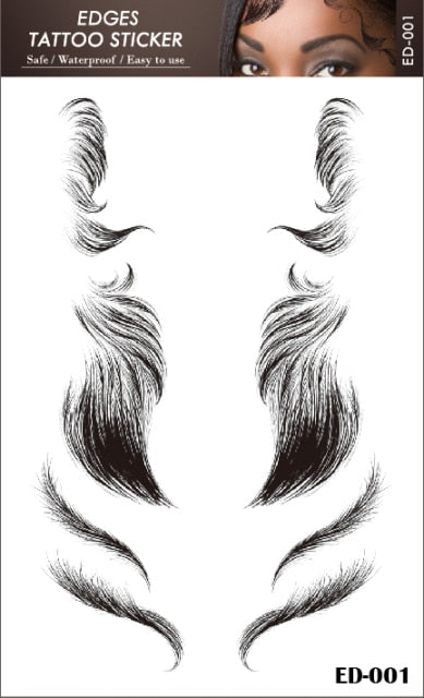 Baby Hair Tattoo Sticker 15 Styles