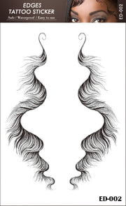 Baby Hair Tattoo Sticker 15 Styles