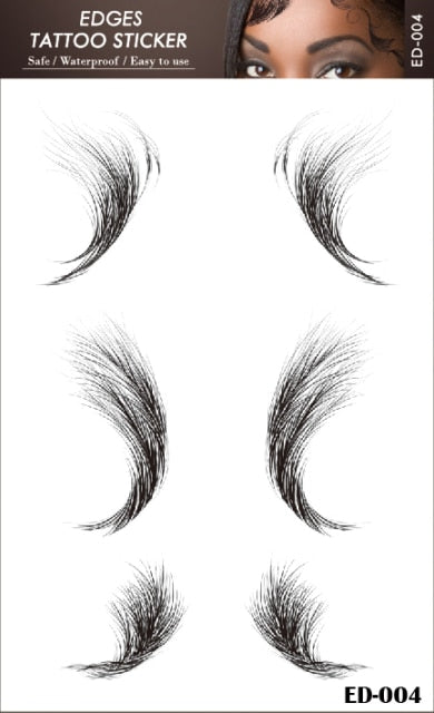 Baby Hair Tattoo Sticker 15 Styles