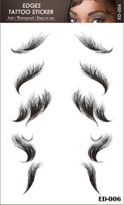 Baby Hair Tattoo Sticker 15 Styles