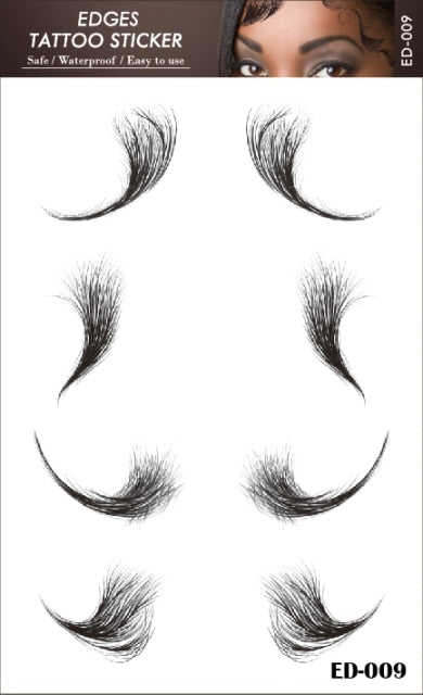 Baby Hair Tattoo Sticker 15 Styles