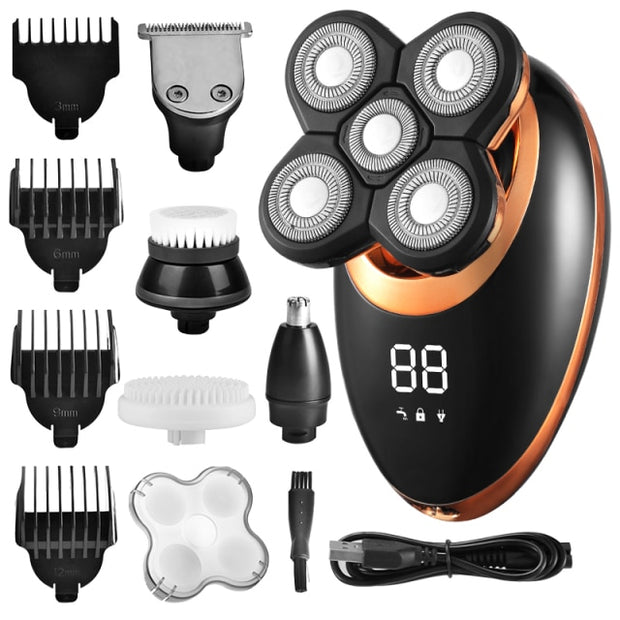 Waterproof Electric Shaver Razor for Men Beard