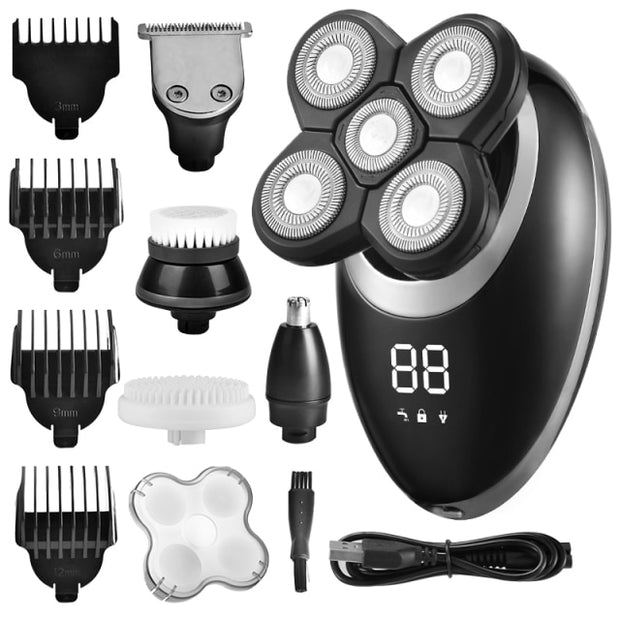 Waterproof Electric Shaver Razor for Men Beard