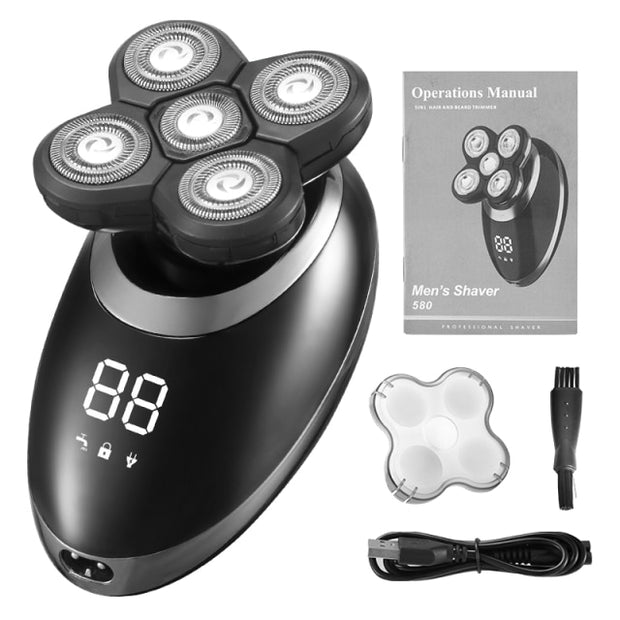 Waterproof Electric Shaver Razor for Men Beard