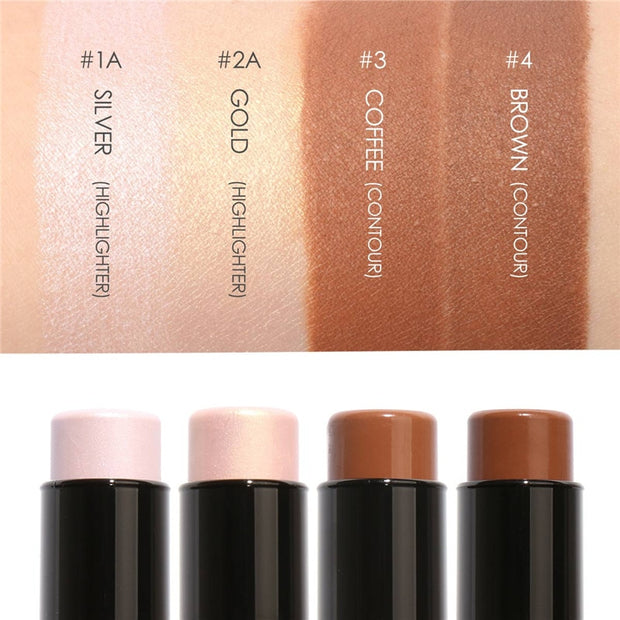 FOCALLURE Highlighter Makeup Glitter Contouring Bronzer For Face
