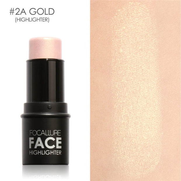 FOCALLURE Highlighter Makeup Glitter Contouring Bronzer For Face