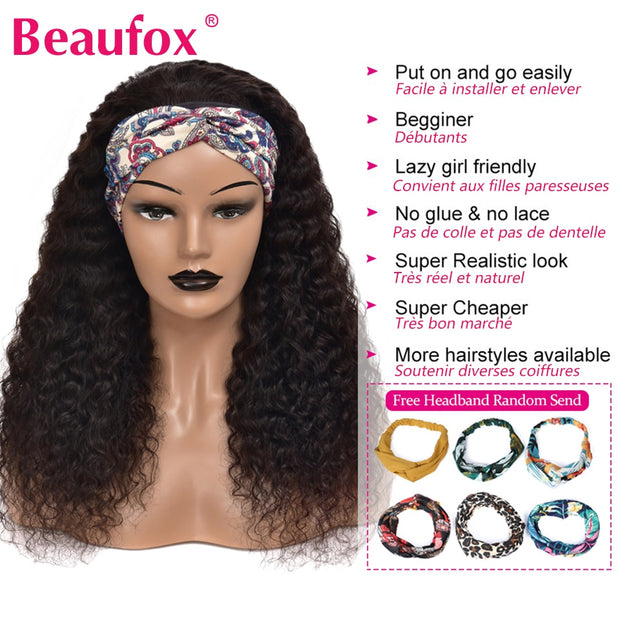 Highlight Water Wave Headband Wig (150 Density)
