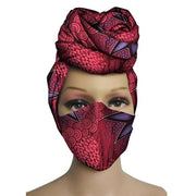 New 2 Pieces Set African Head Wrap Turban