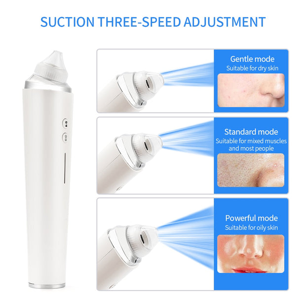 Visual Blackhead Vacuum Suction with Microscope Camera