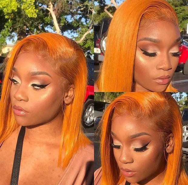 Honey Blond Short Lace Front Bob Wig