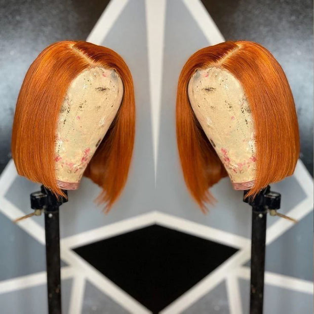 Honey Blond Short Lace Front Bob Wig