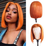 Honey Blond Short Lace Front Bob Wig