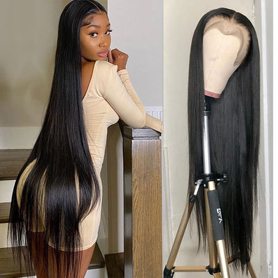 Bone Straight Lace Front HD Human Hair Wigs