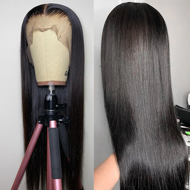 Bone Straight Lace Front HD Human Hair Wigs