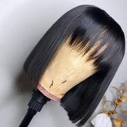 Remy Straight Wig With Bangs