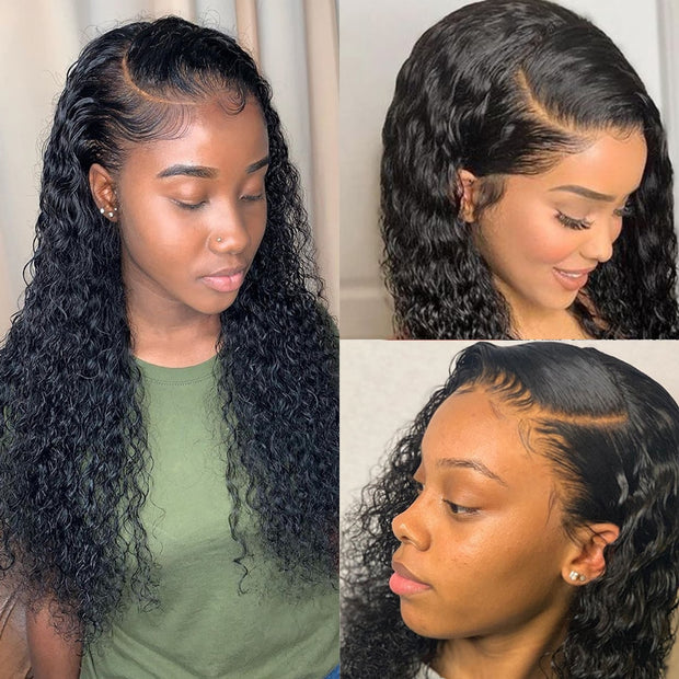 Deep Wave Lace Front Human Hair Wigs