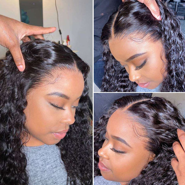 Deep Wave Lace Front Human Hair Wigs